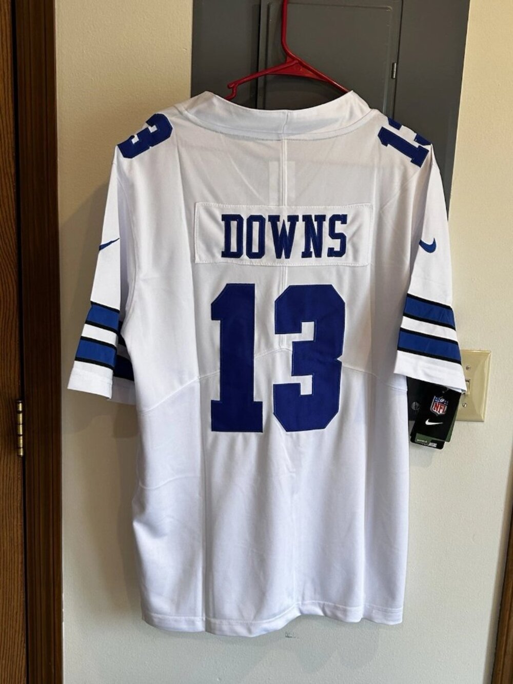 Caleb Downs White Stitched Jersey Vapor